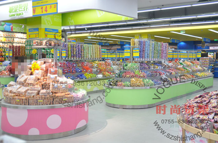 超市促銷(xiāo)臺(tái)陳列效果圖